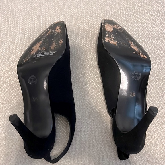 Sling-back Suede Pumps Made in France - Picture 4 of 4